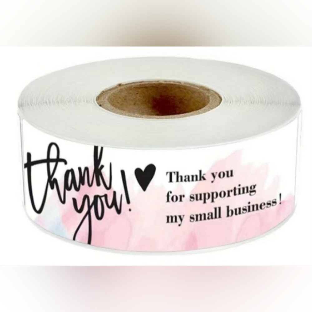 New 120 Thank you for supporting my small business stickers